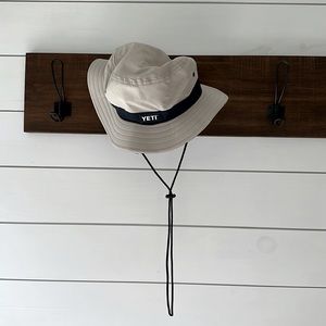 Yeti Bucket Hat, Tan and Blue, S/M